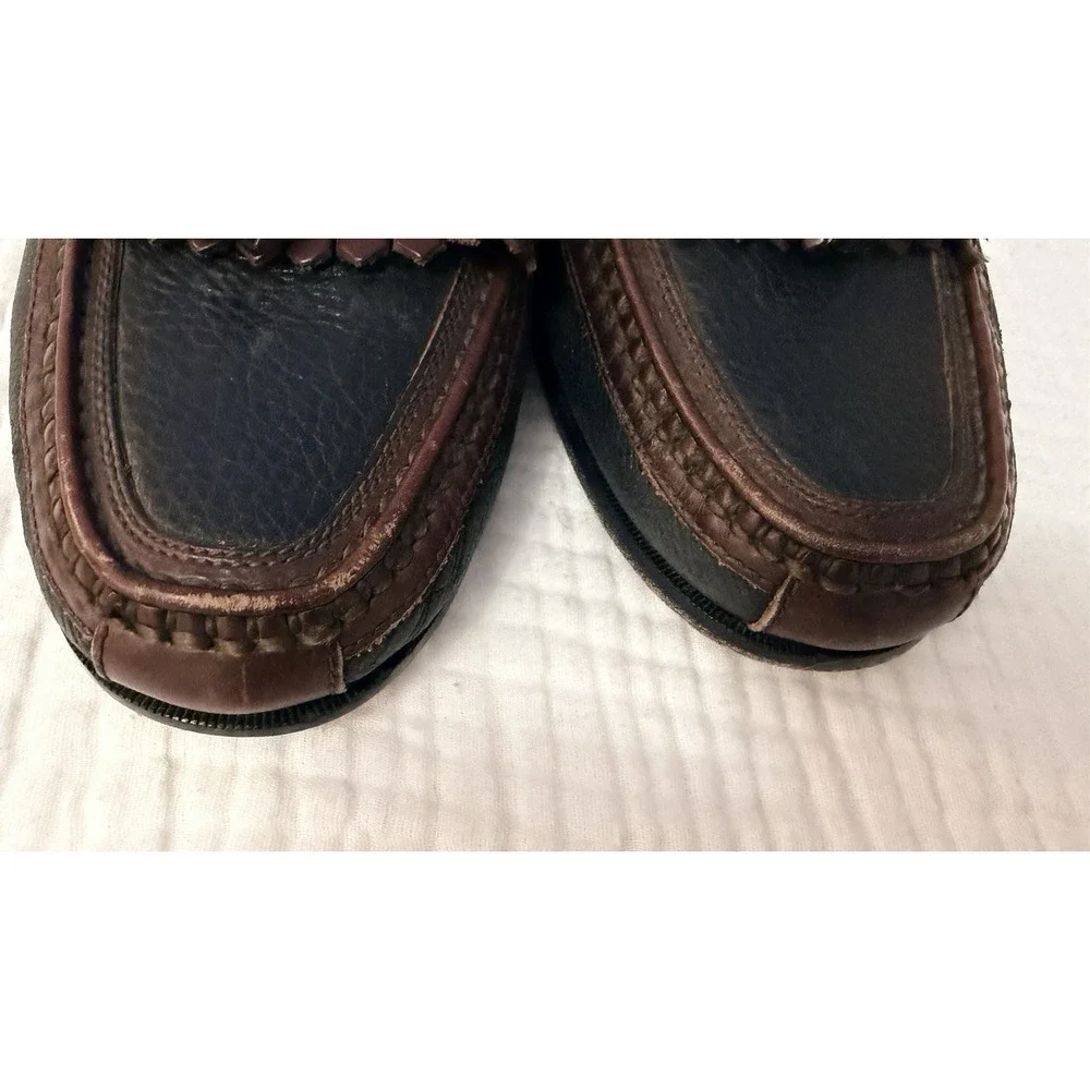 Johnston &‎ Murphy Aragon II Kiltie Tassel Loafer Mens 10 Slip On Leather Shoe
